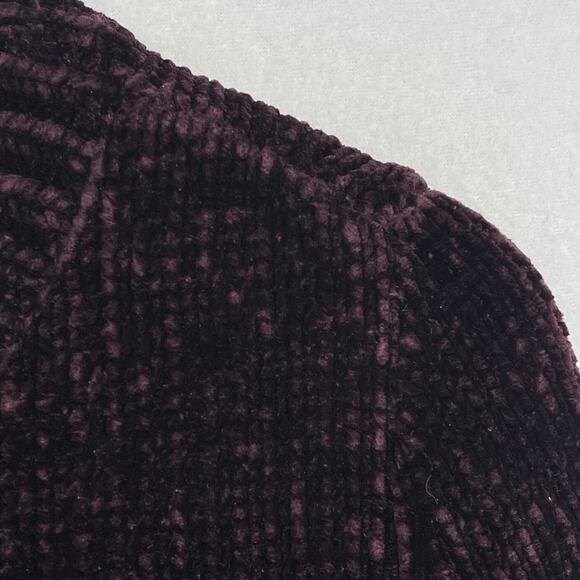 ORVIS Sweater Womens S Plush Soft Cozy Chenille Pullover Jumper Plum Purple - Picture 10 of 14